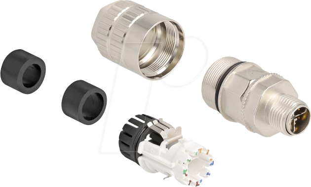 4043619860326 - DELOCK 86032 - Stecker M12 8-polig feldkonfektionierbar Cat6A IP67 4043619860326 - DELOCK 86032 - Stecker M12 8-polig feldkonfektionierbar Cat6A IP67