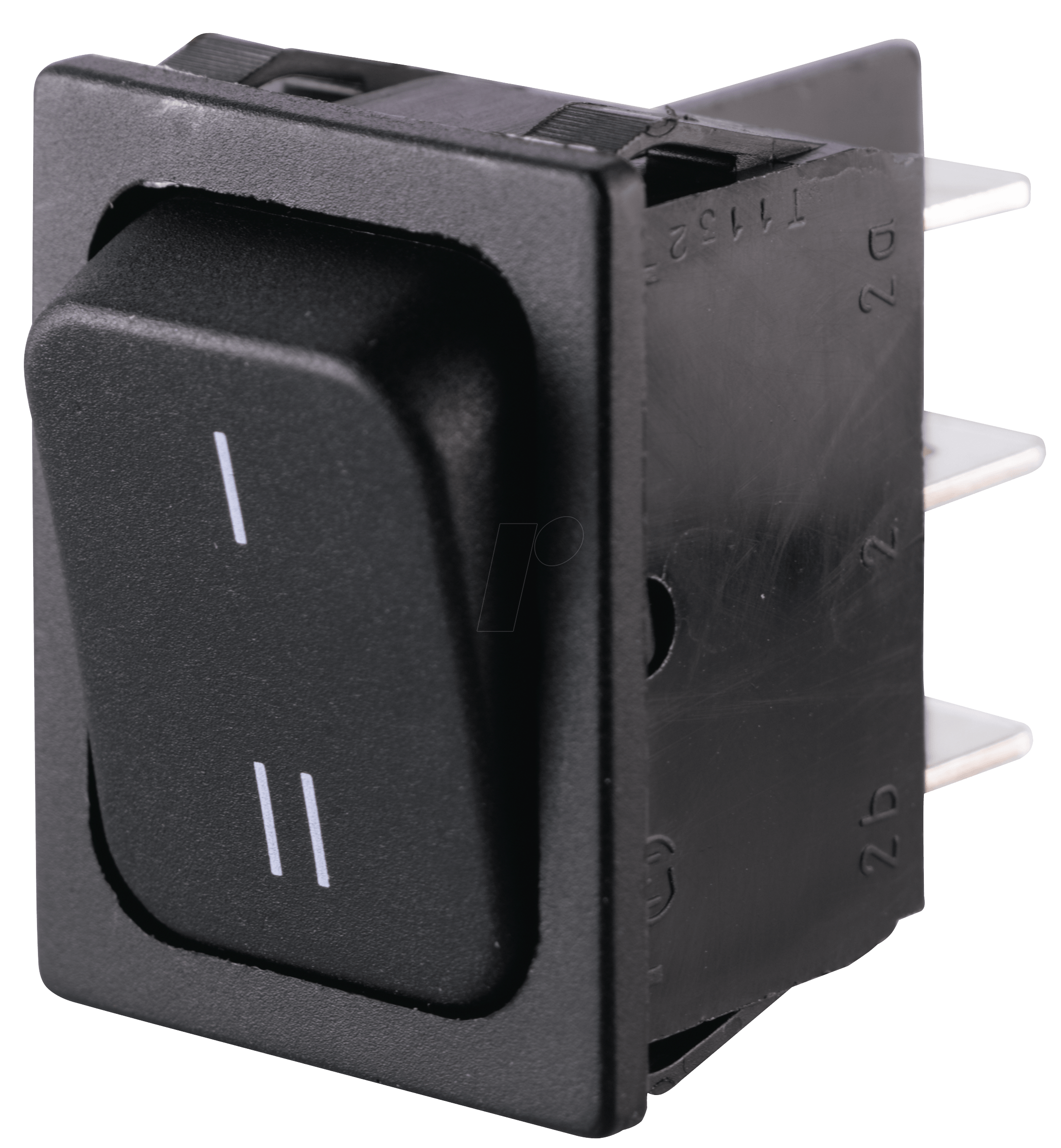WIPPE 1834.3309 Rocker switch, 2pin, UM, black, III at reichelt