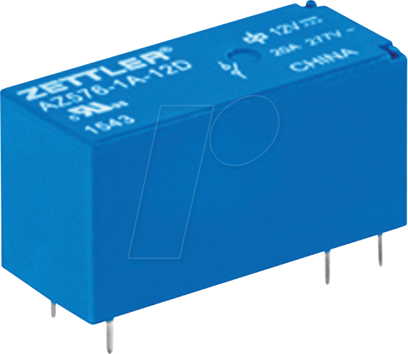 AZ576-1A-12D - Miniatur-Leistungsrelais, 12 V DC, 20 A, 1 NO