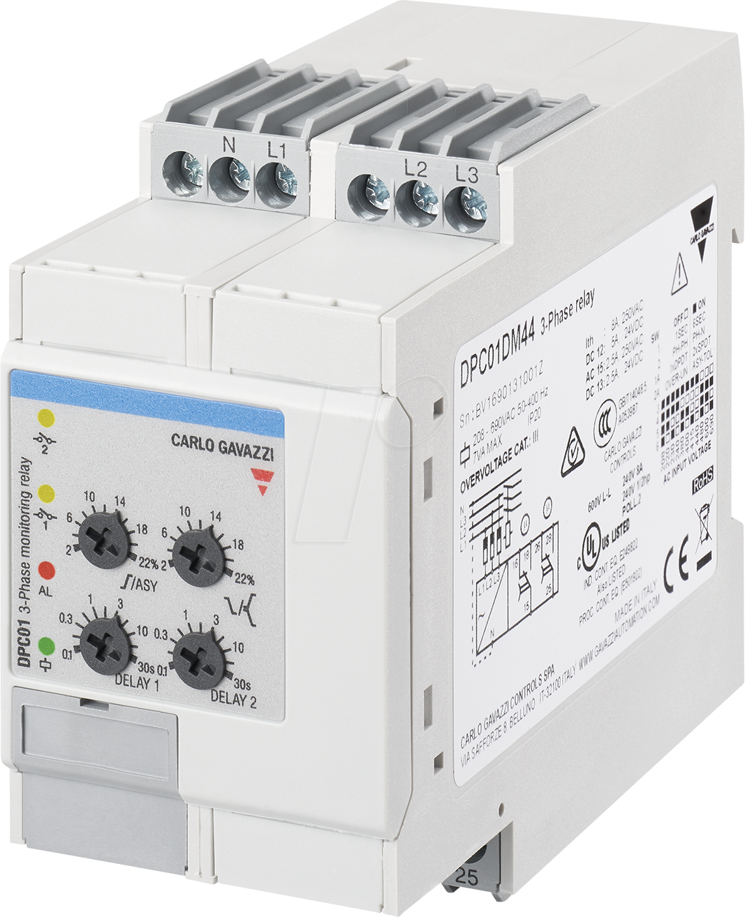 8030956000238 - DPC01DM48 - Spannungsüberwachungsrelais DPC01 3 Phasen 380 - 480 V AC 8030956000238 - DPC01DM48 - Spannungsüberwachungsrelais DPC01 3 Phasen 380 - 480 V AC