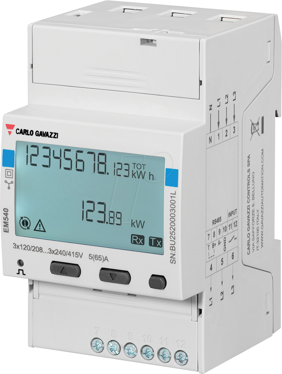 8030956089103 - EM540DINAV23XS1P - Energiezähler EM540 2 3 Phasen LCD Display Direktanschluss 8030956089103 - EM540DINAV23XS1P - Energiezähler EM540 2 3 Phasen LCD Display Direktanschluss