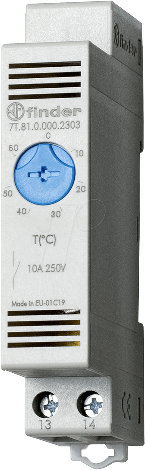 FIN 7T.81.2303 - Thermostat, 1 Schliesser, 10 A, von 0 bis +60°C