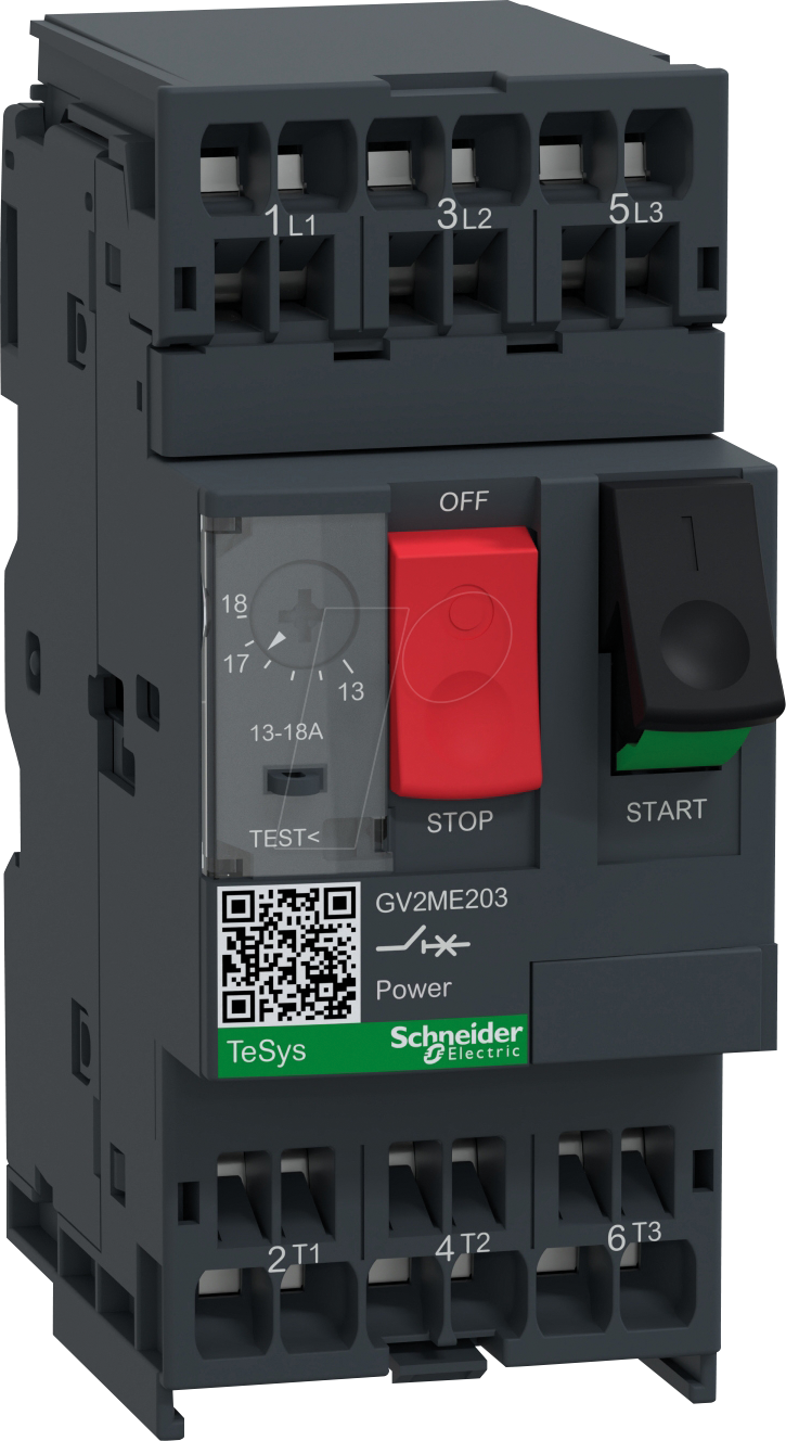 3389110346473 - GV2ME203 - Motorschutzschalter TeSys GV2 3 -pol Federzuganschluss