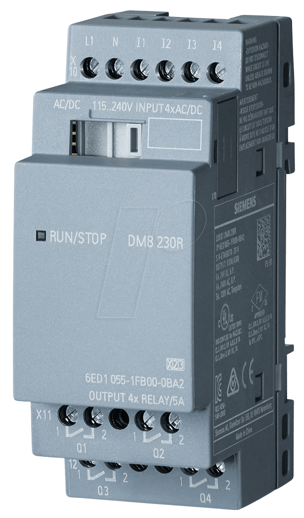 4034106029494 - SPS-Digitales E A-Modul logo 4Eing 230V 4Ausg 5A ac Relais Schraub 6ED1055-1FB00-0BA2 - Siemens