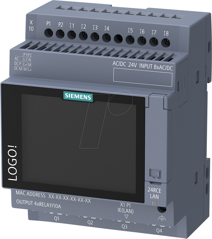 Siemens LOGO! 24 RCE 6ED1052-1HB08-0BA3 LOGO! Basismodule m.Display AC/DC 24 V