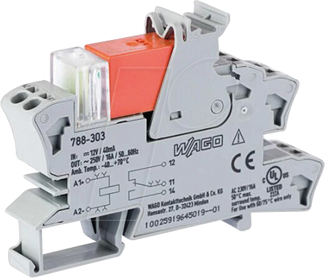 4055143184106 - 788-303 - Relaismodul 12 V DC 16 A 1 CO