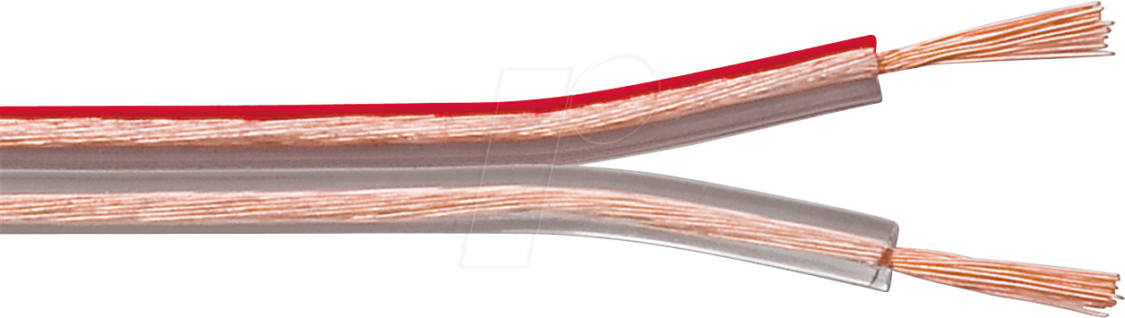GOOBAY 15127 - Lautsprecherkabel 2x1,5mm² , 25 m transparent CU