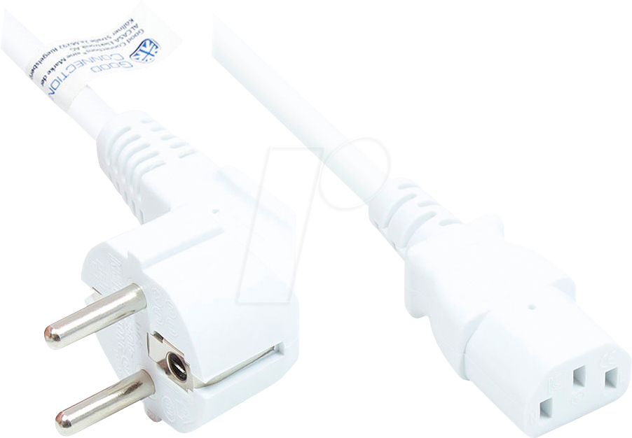 4014619168156 - GC P0130-W025 - Netzkabel Typ E+F CEE 7 7 auf C13 weiß 100 mm² 25 m 4014619168156 - GC P0130-W025 - Netzkabel Typ E+F CEE 7 7 auf C13 weiß 100 mm² 25 m