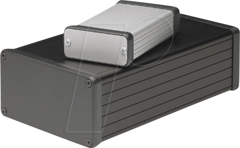 1455L2201BK - Profilgehäuse, 1455 L, 220 x 103 x 30,5 mm, schwarz