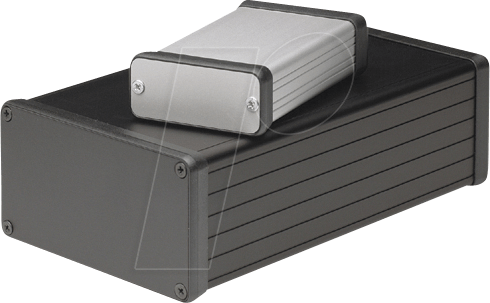 1455N1201 - Profilgehäuse, 1455 N, 120 x 103 x 53 mm, Metall matt