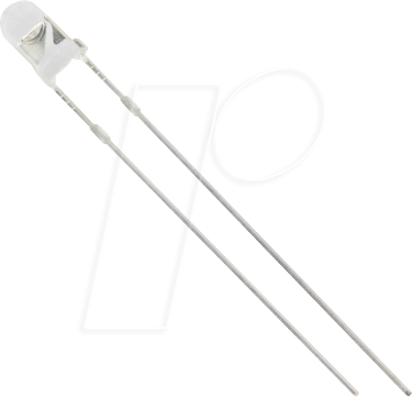 3004R1C-CSA-A - LED, 3mm, bedrahtet, rot, 1200 mcd, 25°
