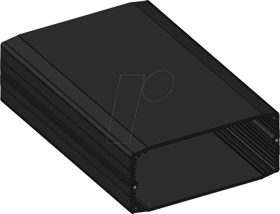 X50-110 160 - Ober-/Unterschale, 105,8 x 46,3 x 160 mm, schwarz, IP65
