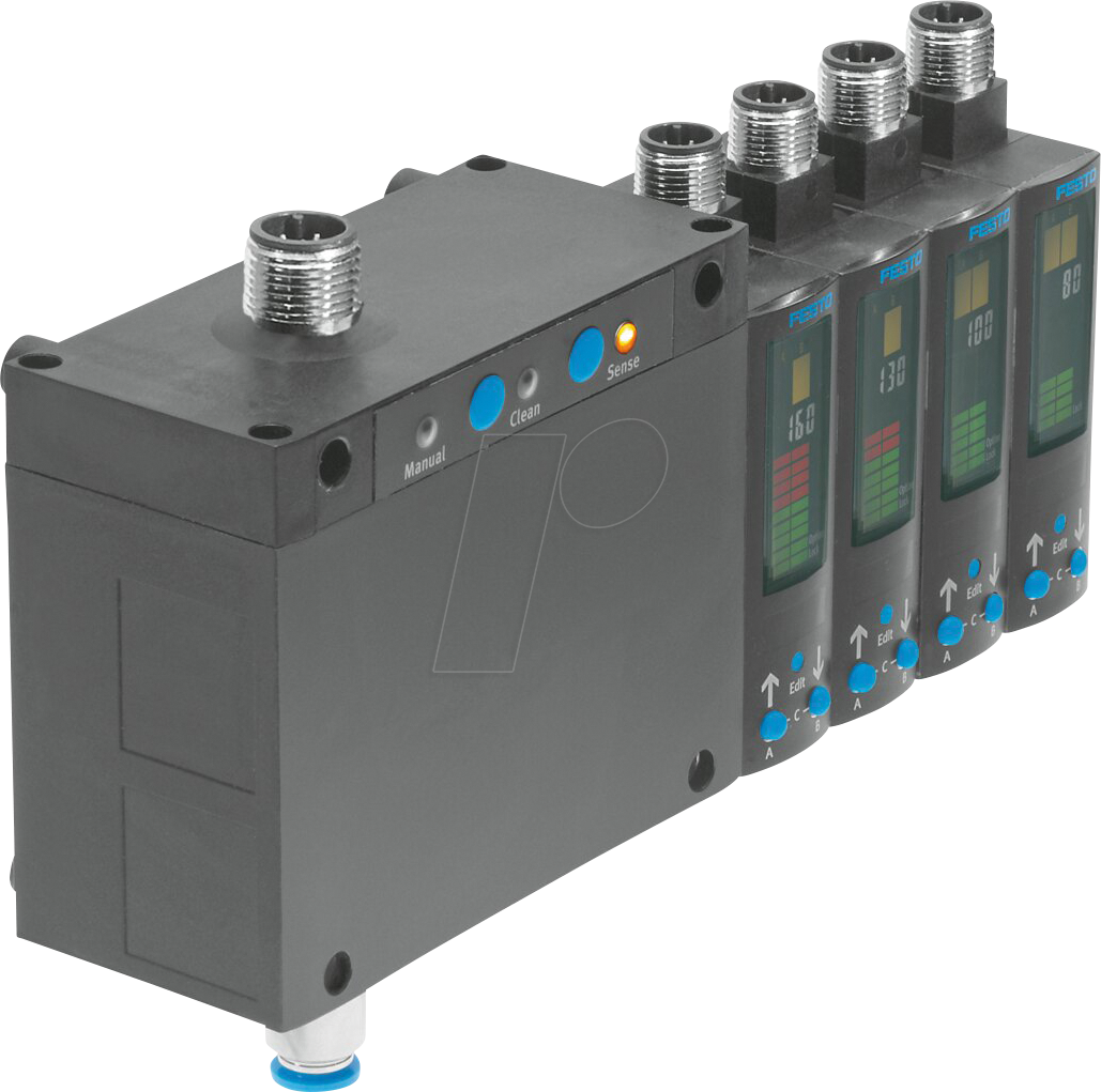 4052568193690 - 552133 - Luftspaltsensor 2 x PNP Steuermodul 4 Sensoren Hutschiene