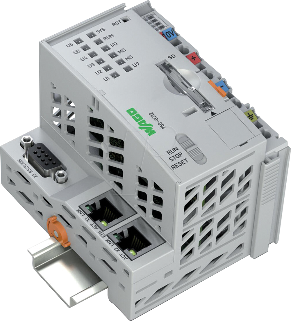 WAGO 750-8212/0 - Controller PFC200, 2. Gen., 2 x ETHERNET, Erw. Temperatur