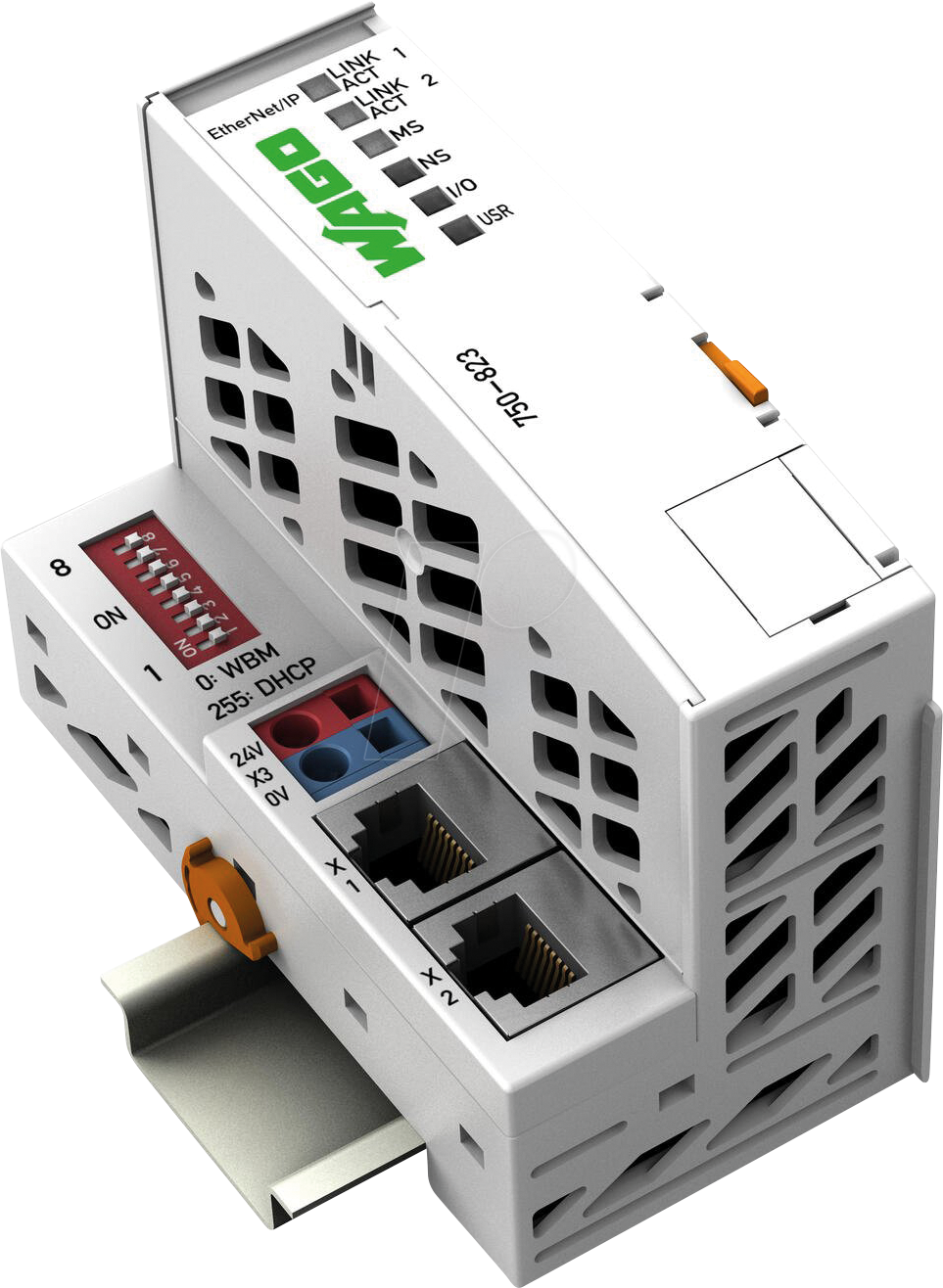 WAGO 750-823 - Controller EtherNet/IP, 4. Gen., 2 x ETHERNET, ECO