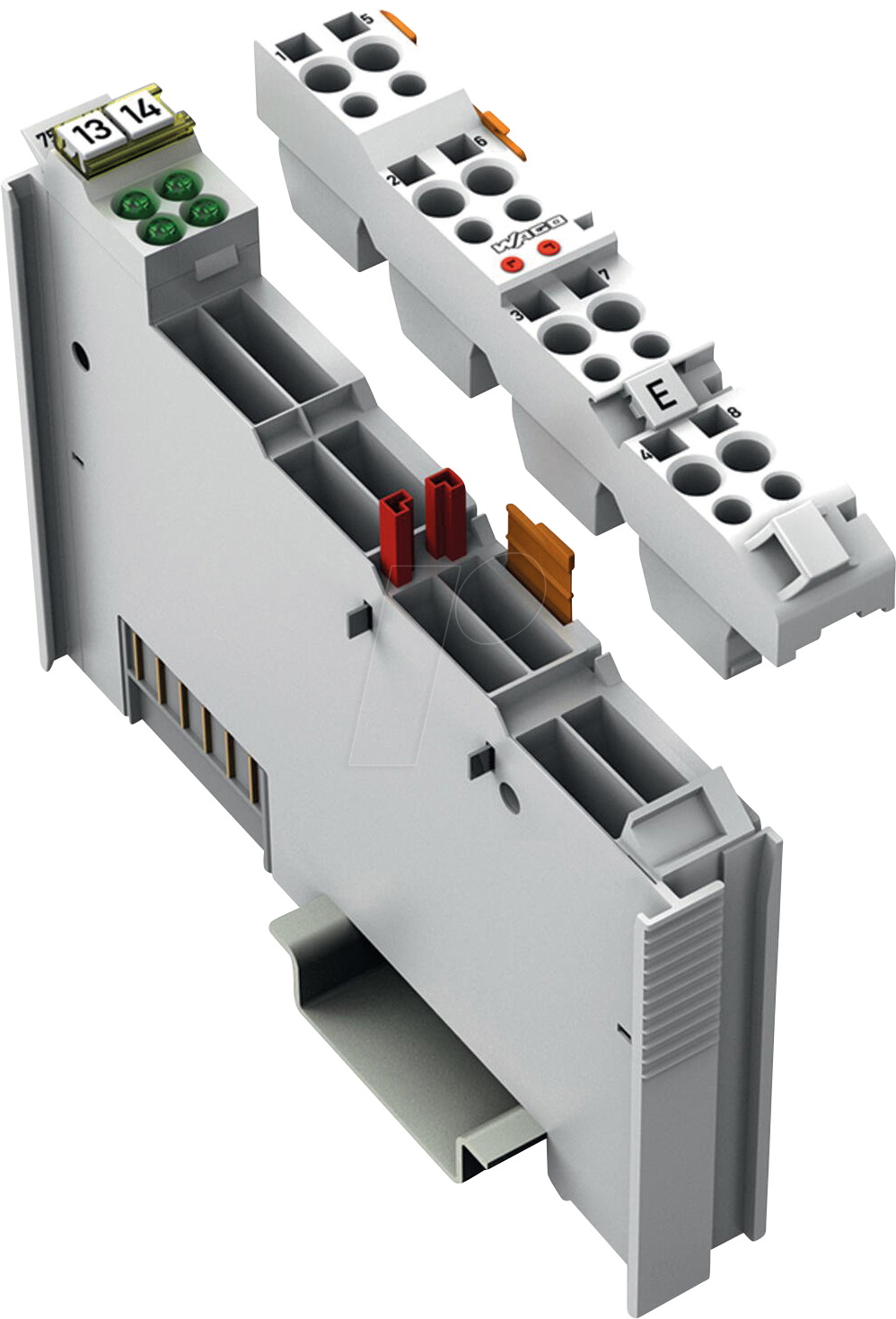 WAGO 753-432 - 4-Kanal-Digitaleingang, 24 V DC, 3 ms, 2-Leiter-Anschluss