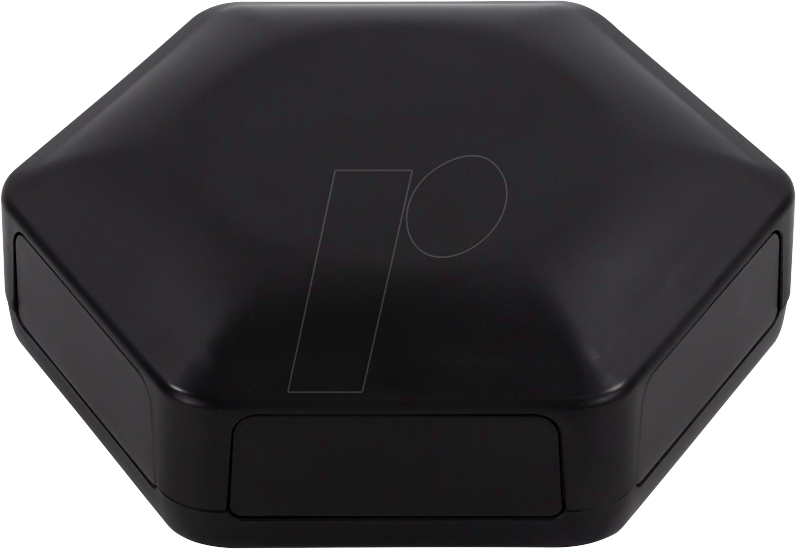 CBHEX1-60-BK - Hex-Box IoT-Gehäuse mit 6 Vollwandelementen, schwarz