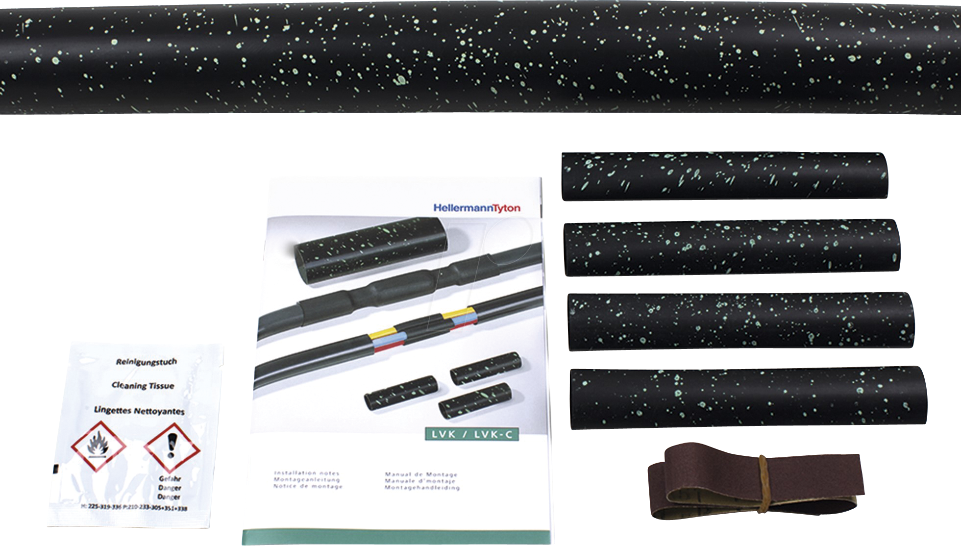 HT 380-04005 - Schrumpfschlauch Kit - Schrumpfrate 4:1, 1.5-6mm²