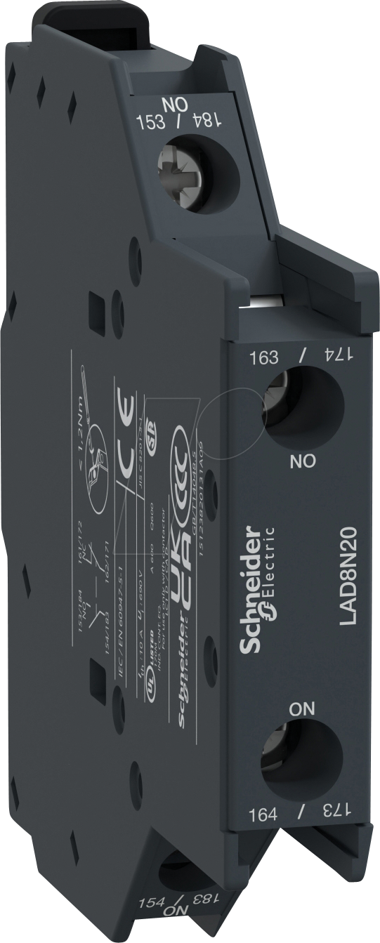 LAD8N20 - Hilfsschalterblock, TeSys D, 2 NO, Schraubanschluss