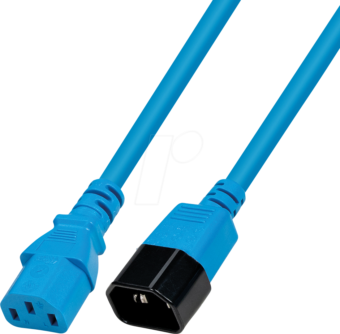 4260310269184 - TTL 7100-03M-B - Netzkabel C13 auf C14 03 m blau