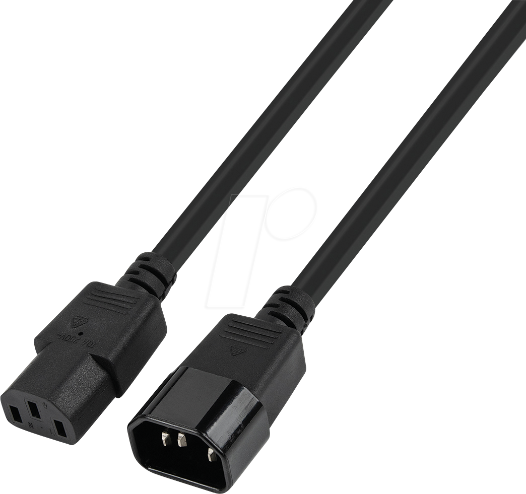 4260424512923 - TTL 7100-30-UF - Netzkabelverlängerung UltraFlex C13 auf C14 30 m schwarz
