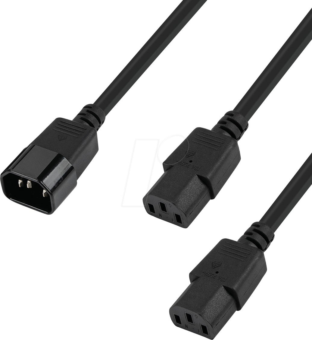 4260310269320 - TTL 7151-03M - Y-Netzkabel C14 auf 2 x C13 03 m schwarz