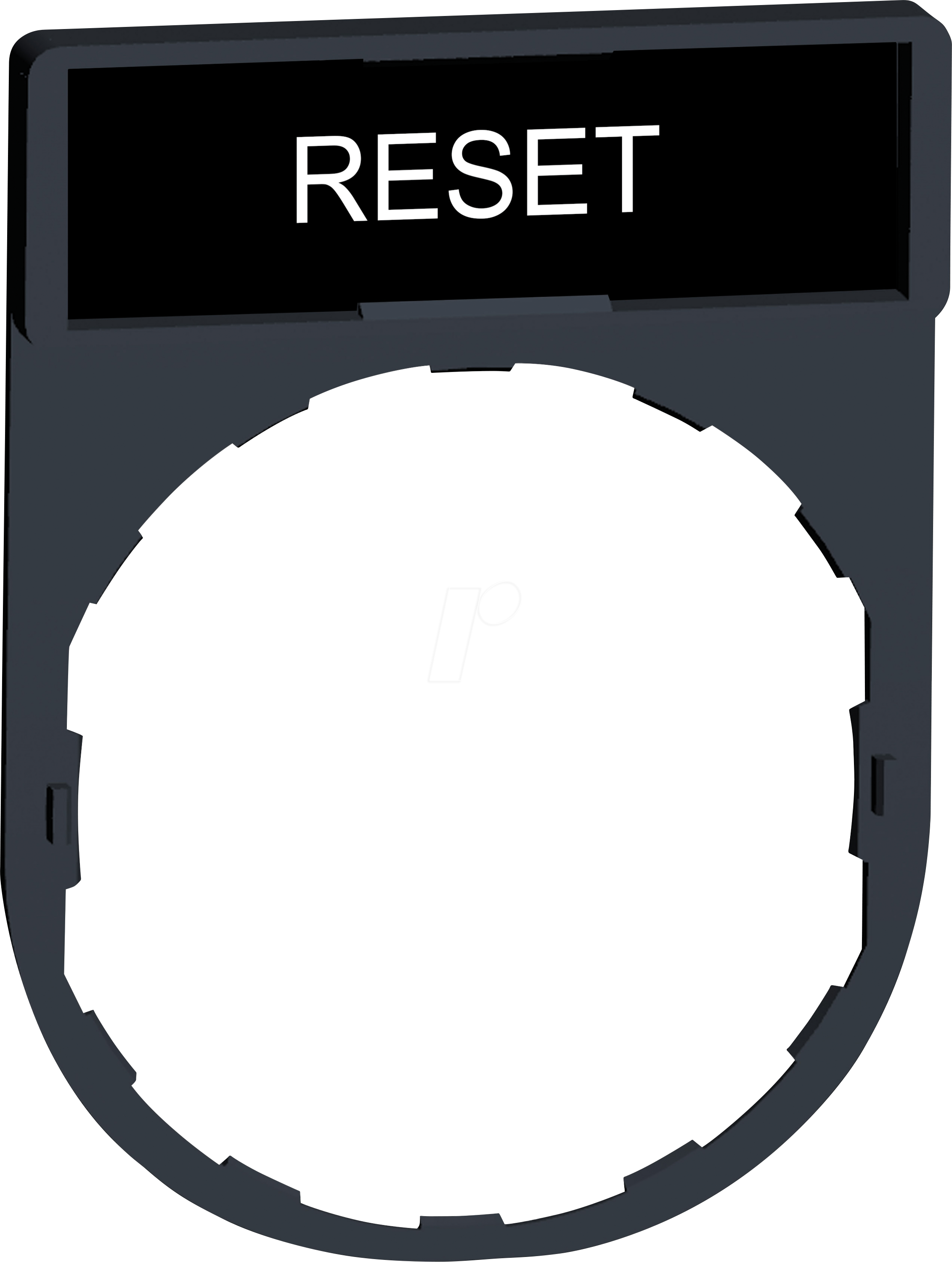 ZBY2322 - Schildträger 30x40mm, für Ø 22 Geräte, mit Schild RESET