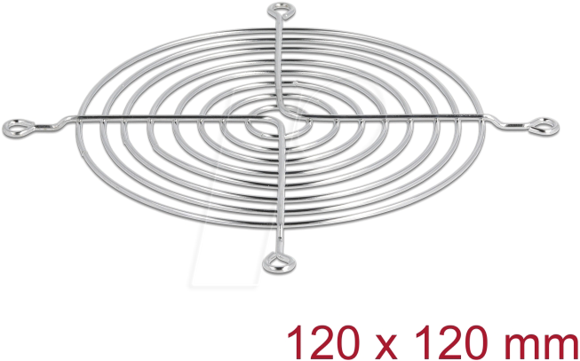 4043619673087 - DELOCK 67308 - Lüftergitter 120 x 120 mm silber 4043619673087 - DELOCK 67308 - Lüftergitter 120 x 120 mm silber
