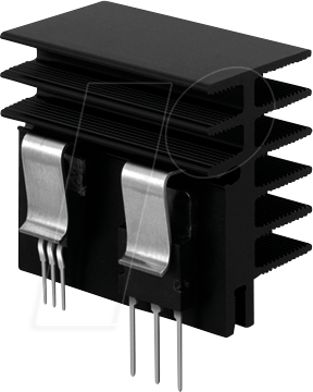 SK 481 50 SA - Strang-Kühlkörper, 50 mm, schwarz eloxiert, 5,7 K/W, THFU 1-4+6