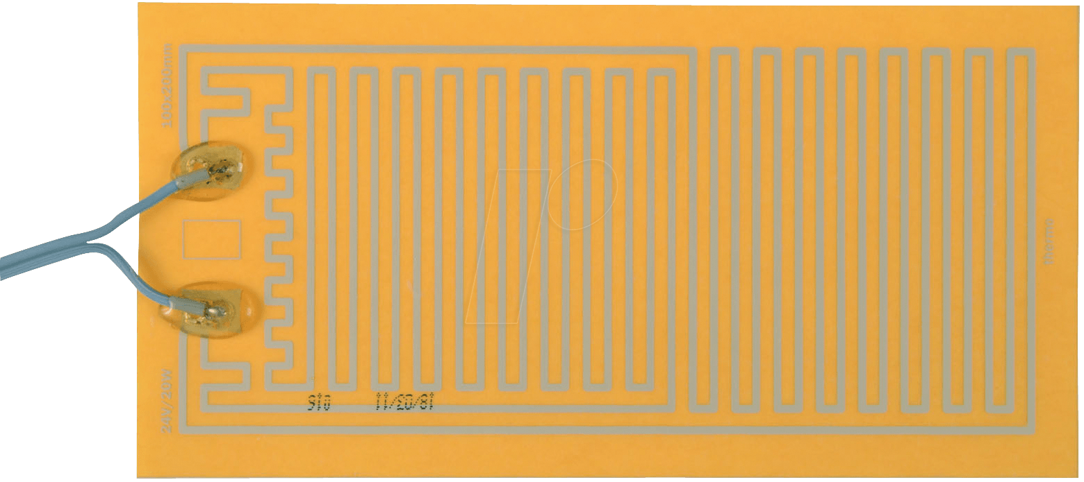 Thermo TECH Polyester Heizfolie selbstklebend 24 V/DC, 24 V/AC 20