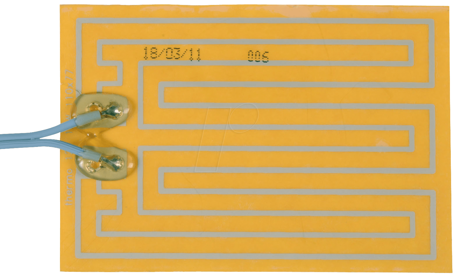 THF-77110: Feuille chauffante, 12 V, 12 W, 77 x 110 mm, à l'unité