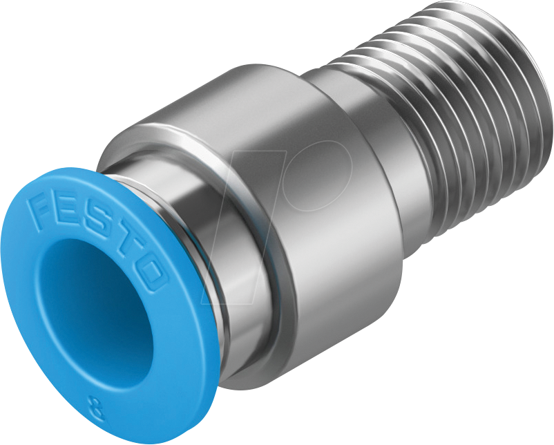 4052568010973 - 153015 - Steckverschraubung gerade mit Innensechskant R1 8  Ø 8 mm