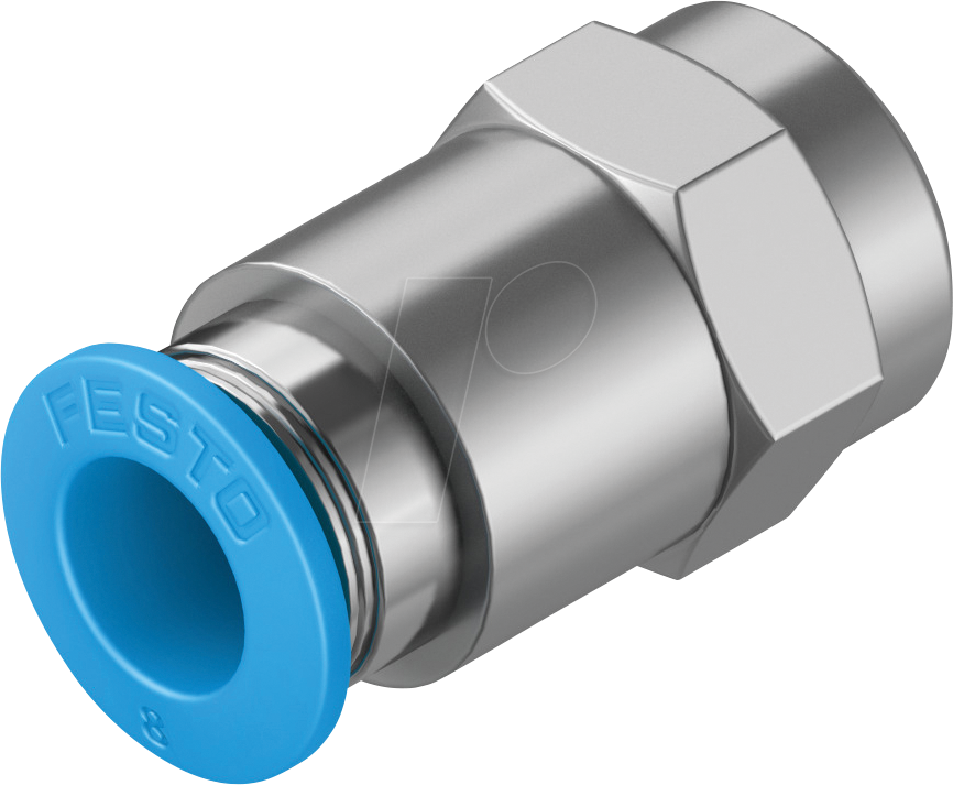 4052568011000 - 153025 - Steckverschraubung gerade mit Außensechskant G1 8  Ø 8 mm