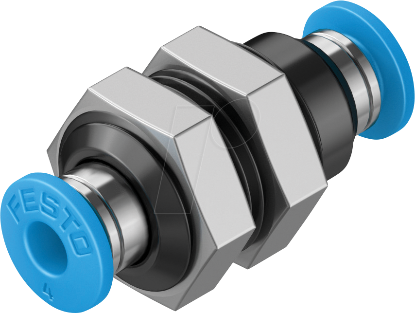 4052568011123 - 153157 - Steckverbindung Schott mit Außensechkant Ø 4 mm  Ø 4 mm