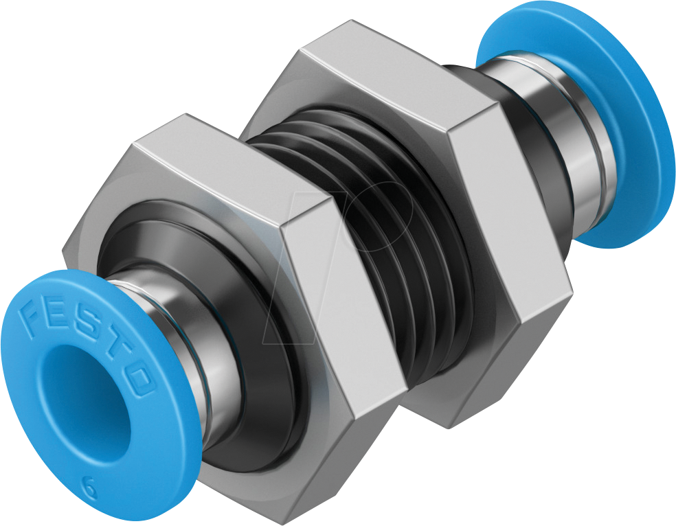 4052568011130 - 153158 - Steckverbindung Schott mit Außensechkant Ø 6 mm  Ø 6 mm