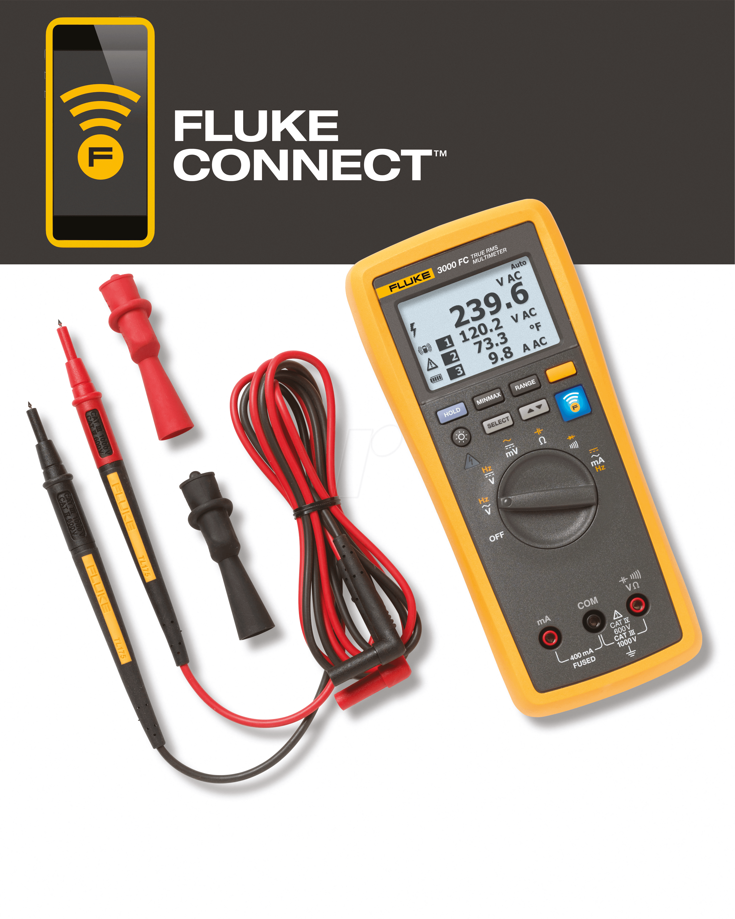 Fluke Hochspannungstastkopf 6 kV für Multimeter Fluke Hochspannungstastkopf 6 kV für Multimeter