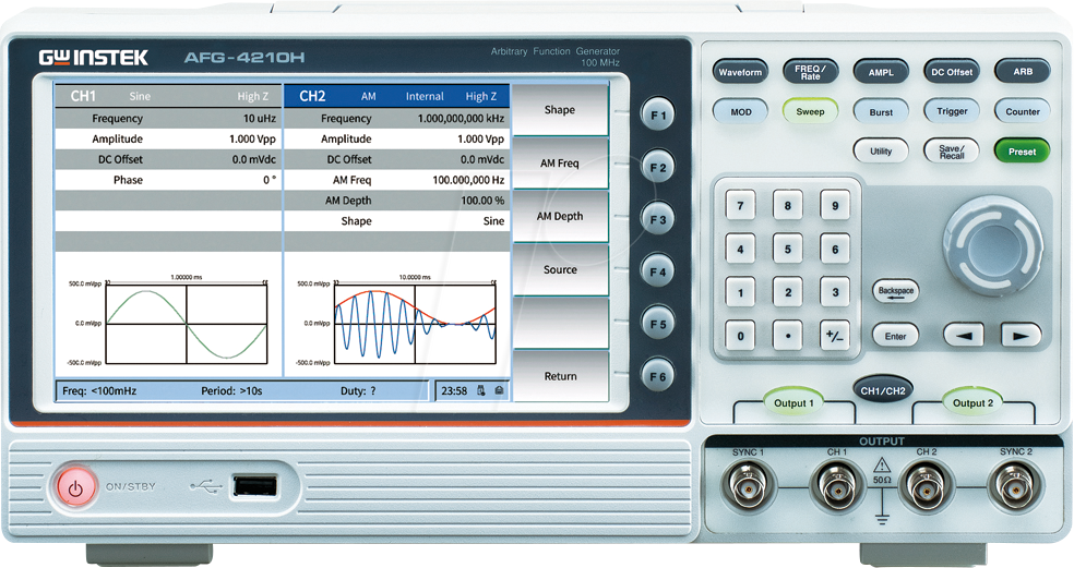 4711458122140 - AFG-4260 - Funktionsgenerator arbiträr 2 Kanal 1µHz 60 MHz