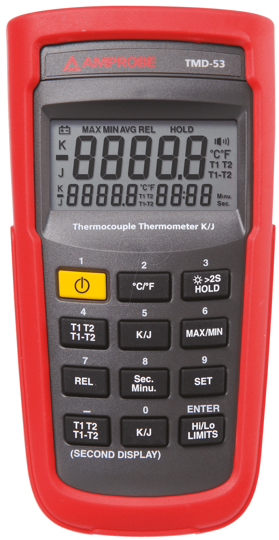 Amp Tmd 53 Tmd 53 Digital Thermometer K Type J Type 2 Channel At Reichelt Elektronik