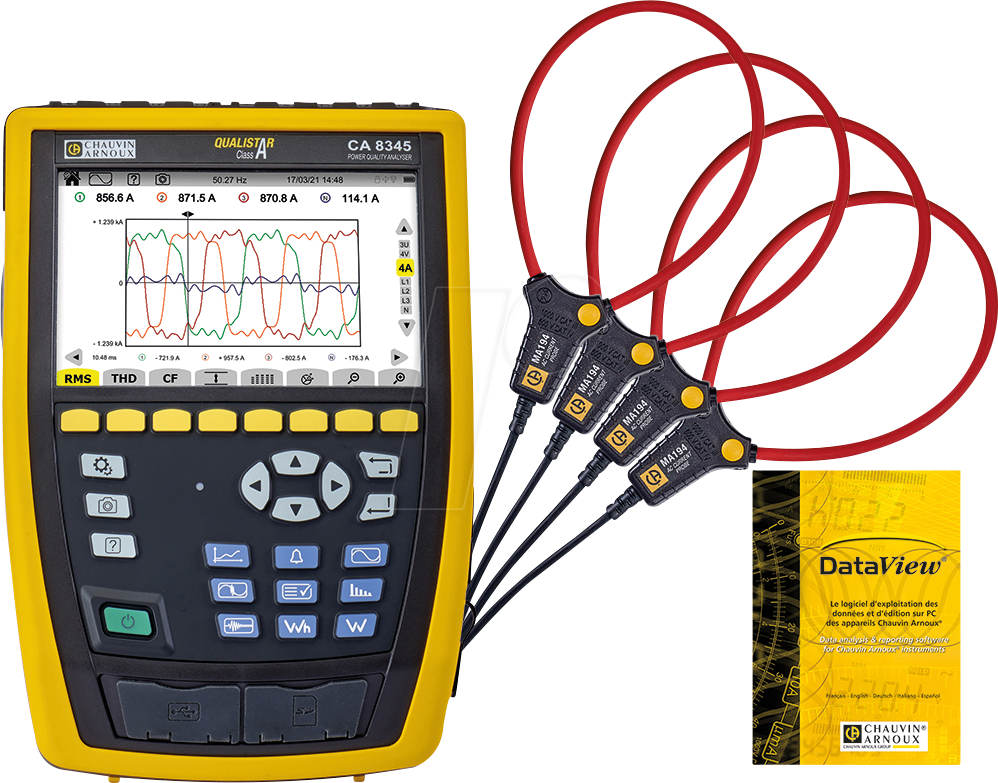 CHAU PA1160657NM - Netzanalysator C.A 8345, Set mit 4  MA194-350 Stromwandlern