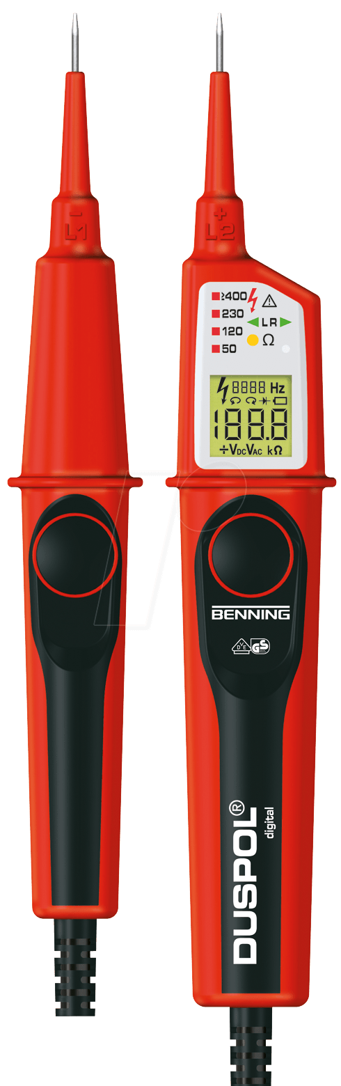 4014650502582 - DUSPOL DIGITAL - Spannungsprüfer DUSPOL® digital 1 - 1000 V AC 1 - 1200 V DC