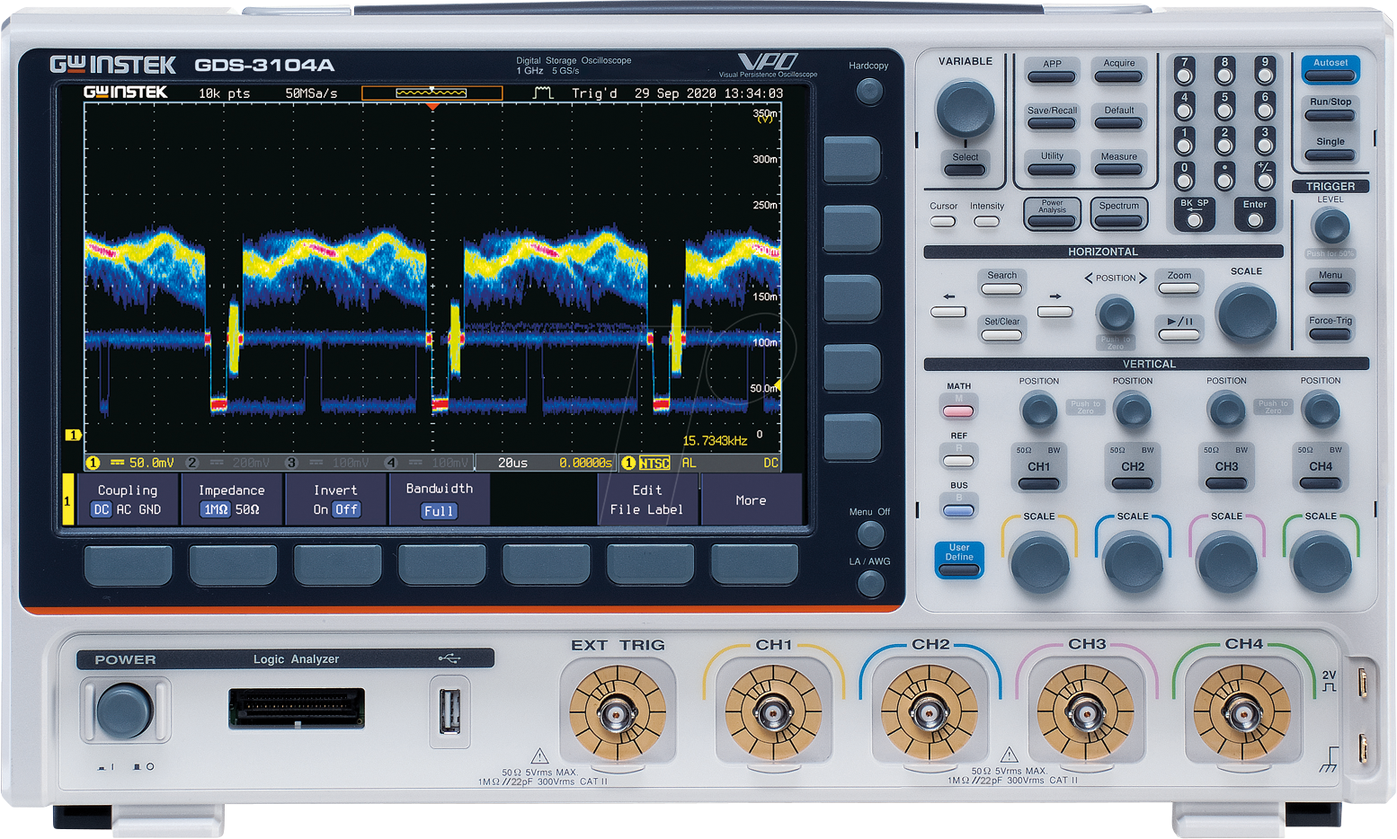 GDS-3104A - Digital-Speicher-Oszilloskop GDS-3104A, 1 GHz, 4 Kanäle