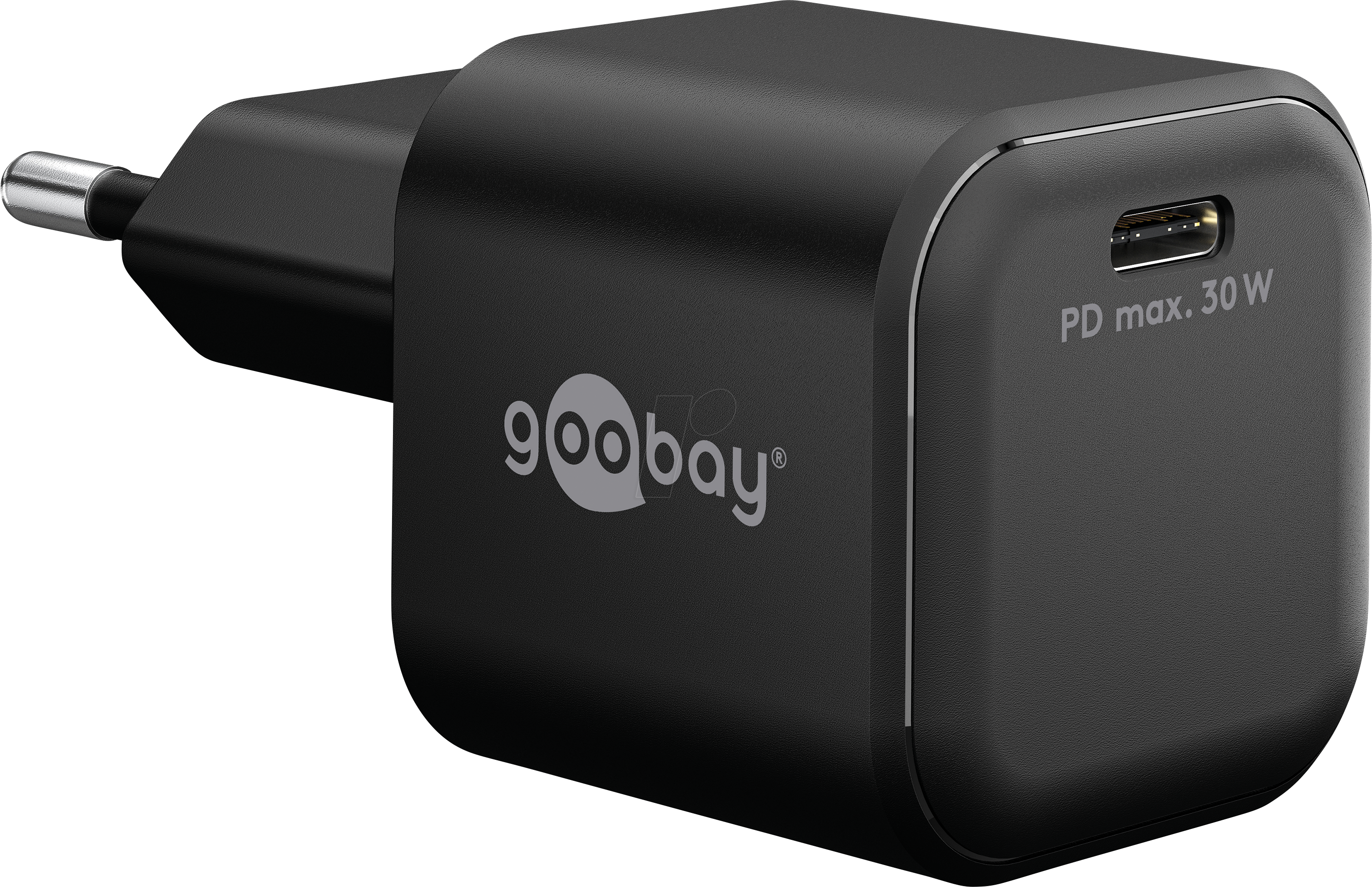 4040849791529 - GOOBAY 79152 - USB-Ladegerät 30 W GaN 1x USB-C schwarz