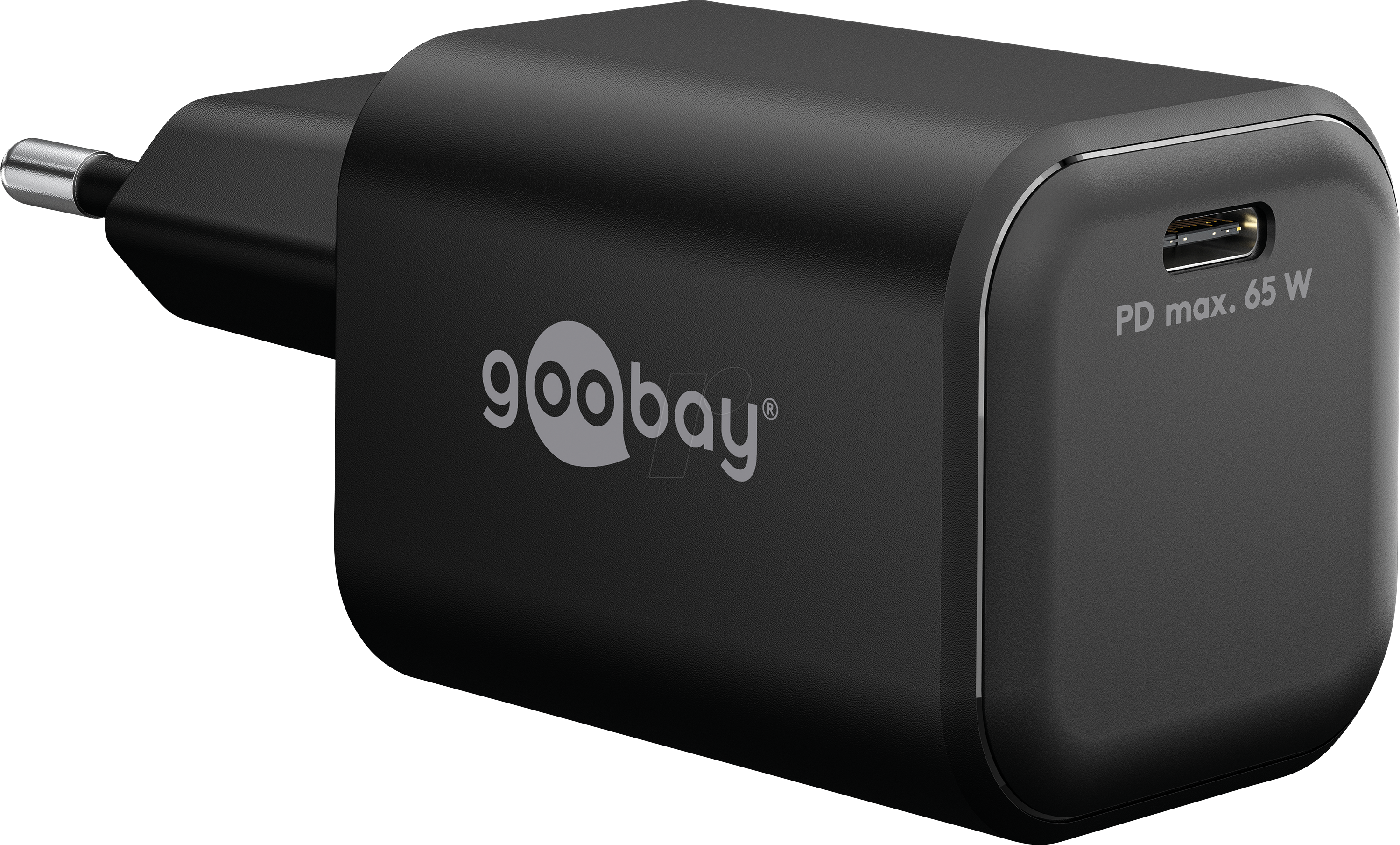 4040849791550 - GOOBAY 79155 - USB-Ladegerät 65 W GaN 1x USB-C schwarz