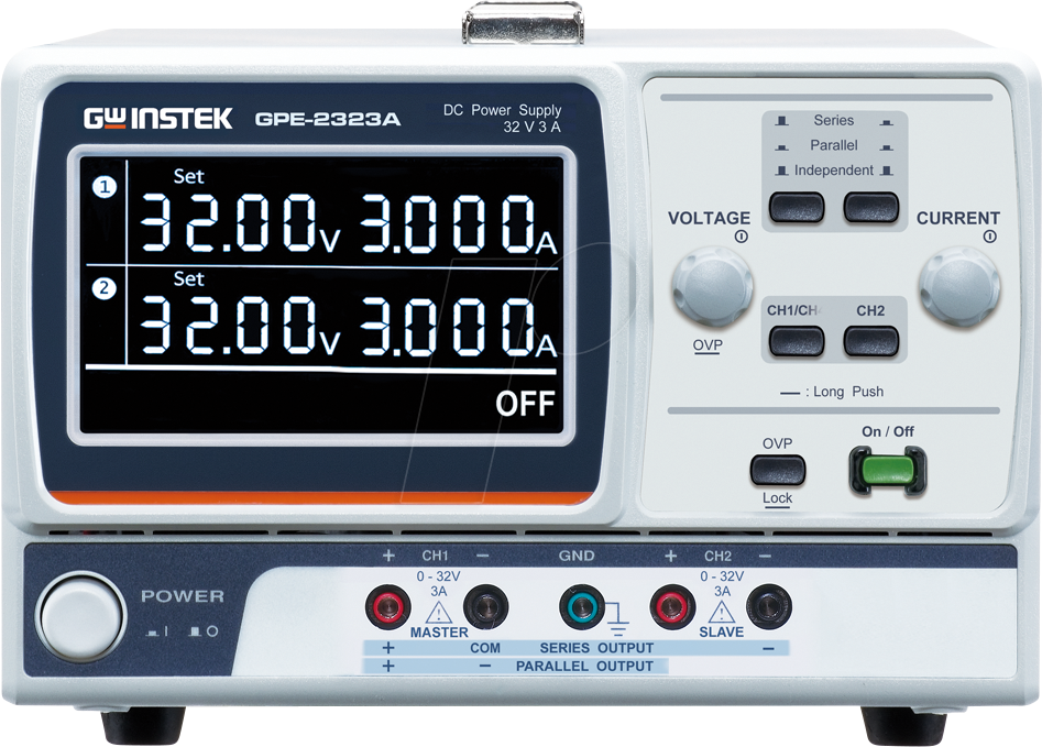 4711458122904 - GPE-2323A - Labornetzgerät 192 W 0 - 32 V 0 - 3 A 2 Kanal DC 4711458122904 - GPE-2323A - Labornetzgerät 192 W 0 - 32 V 0 - 3 A 2 Kanal DC