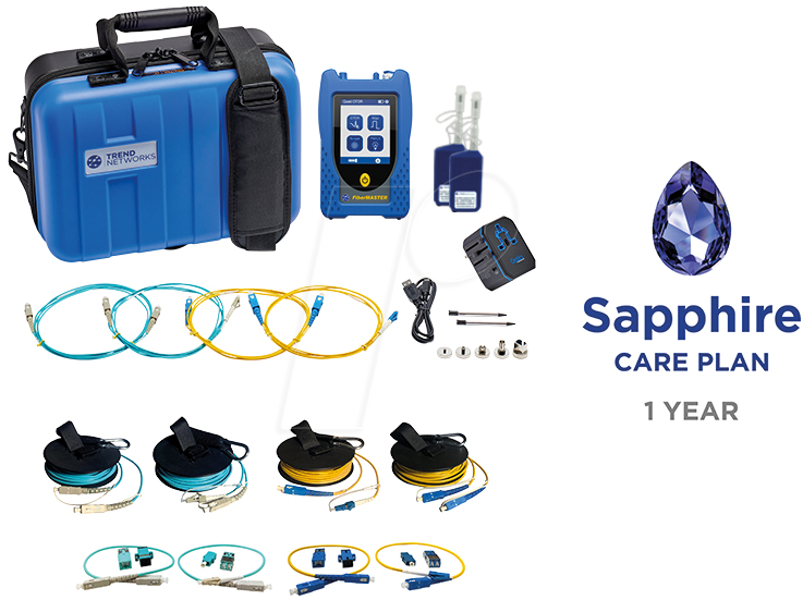 5056310401698 - Glasfaserprüfgerät FMQ-OTDR-KIT Trend Networks FiberMASTER Quad-OTDR Inspektionspaket 1Y