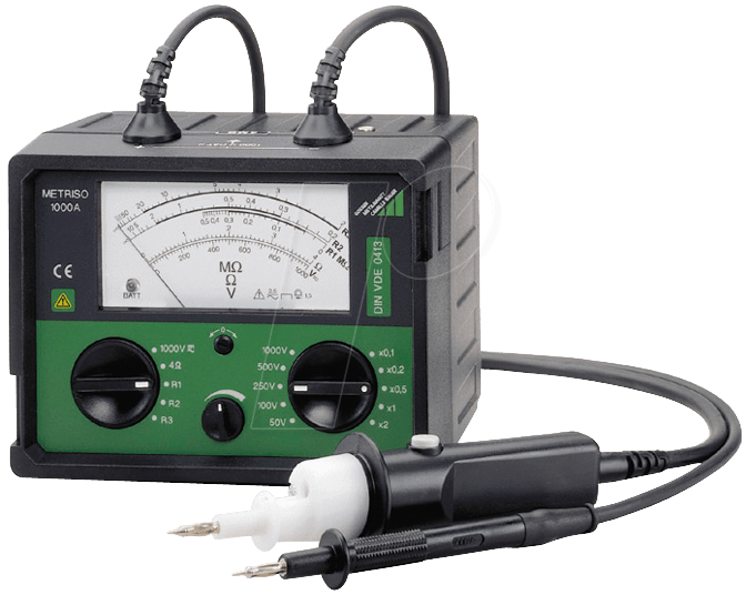 Isnulation Measuring Instruments GOSSEN METRAWATT Insulation measuring instrument 1000 Volts, analogue ...