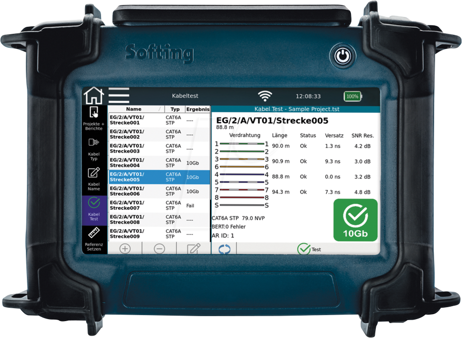 NETXPERT XG2 - Netzwerkqualifizierer NetXpert XG2, bis 10 Gbit/s, PoE