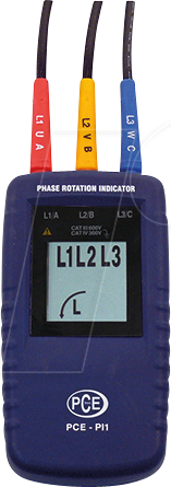4250348703156 - PCE PI1 - Drehfeldrichtungsanzeiger PCE-PI1