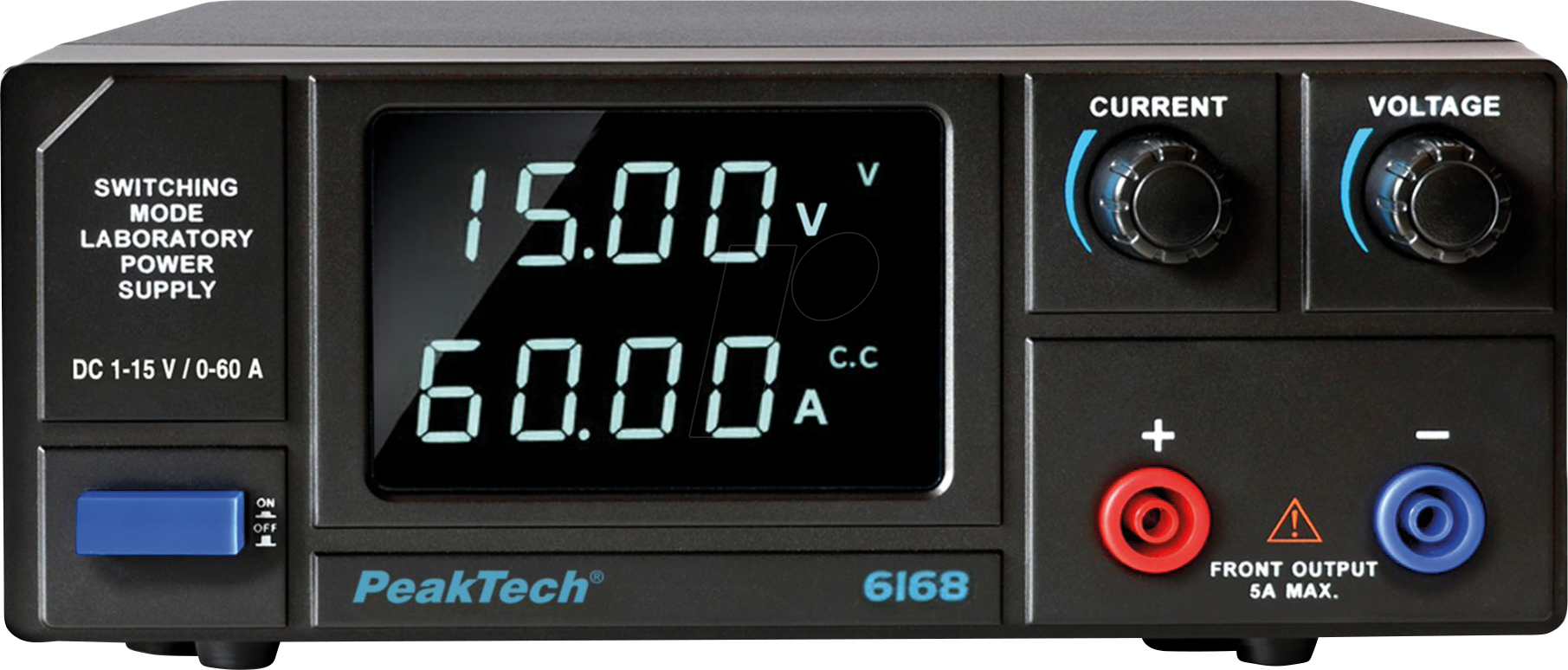 PEAKTECH 6168 - Labornetzgerät, 1 - 15 V, 0 - 60 A, 1 Kanal