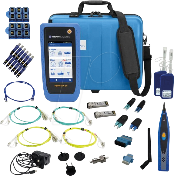 5056310406082 - SIGNALTEK QT10GK - Kabeltester SignalTEK QT Pro Kit Kupfer LWL WiFi